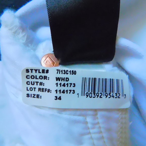 7 For All Man Kind. Cut Knee Paxtyn Men's jeans. NWT. All White. Slim fit - Picture 7 of 8